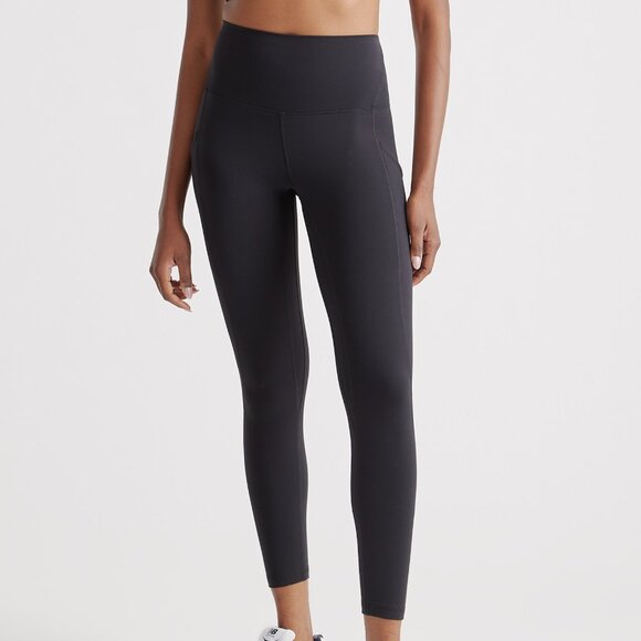 Quince Ultra-Soft High-Rise Pocket Legging in Black - Picture 1 of 6